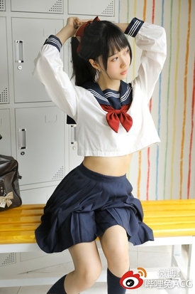 [Cosplay] Coser@木绵绵OwO VOL.032 绵相随 JK水手服2 [18P-56MB]